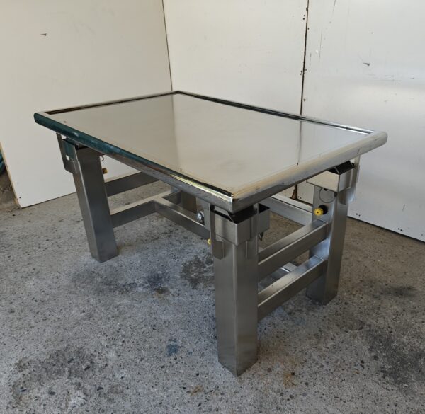 tested STAINLESS MICROSCOPE TABLE, PNEUMATIC ISOLATION BENCH, optical